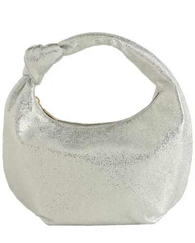 Shiraleah Chrissy Knotted Metallic Top In Silver