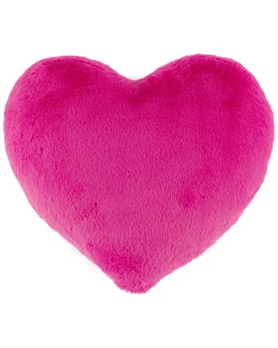 Shiraleah Heart Pillow In Pink
