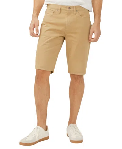 Silver Jeans Co. Zac Relaxed Fit Denim Shorts In Tan