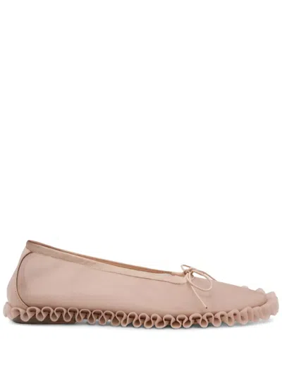 Simone Rocha Frilled Mesh Ballet Flats