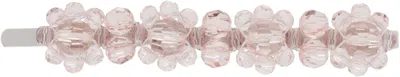 Simone Rocha Silver & Pink Flower Hair Clip