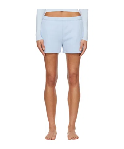 Skims Elastic Waist Shorts In Brown