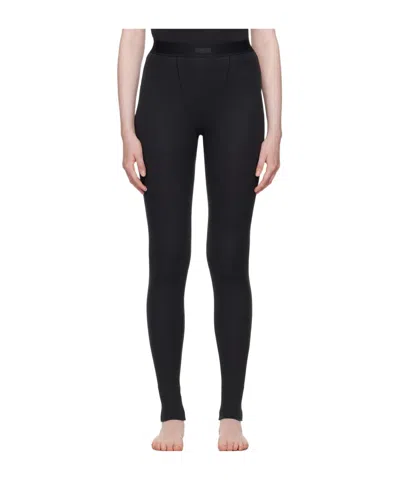 Skims Elastic Waist Tights In Black
