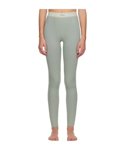 Skims Logo Tights In Gray