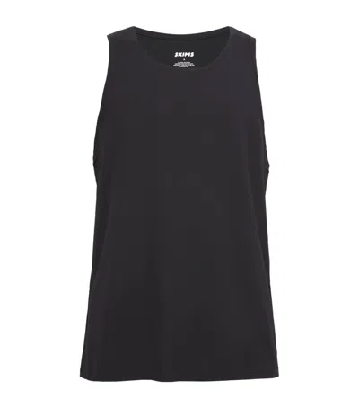 Skims Stretch Tank Toppack Of 3 In Obsidian