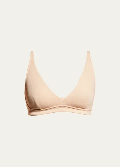 Skin Gracelyn Jersey Bralette In Macadamia