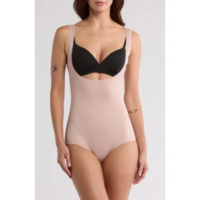 Skinny Girl Scuba Wyob Bodysuit In Ondine Blush
