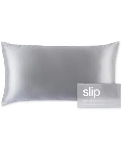 Slip Pure Silk King Pillowcase In Silver