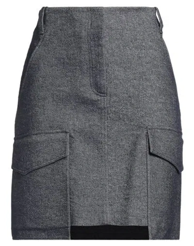 Sly010 Woman Denim Skirt Blue Size 10 Cotton, Wool, Elastane