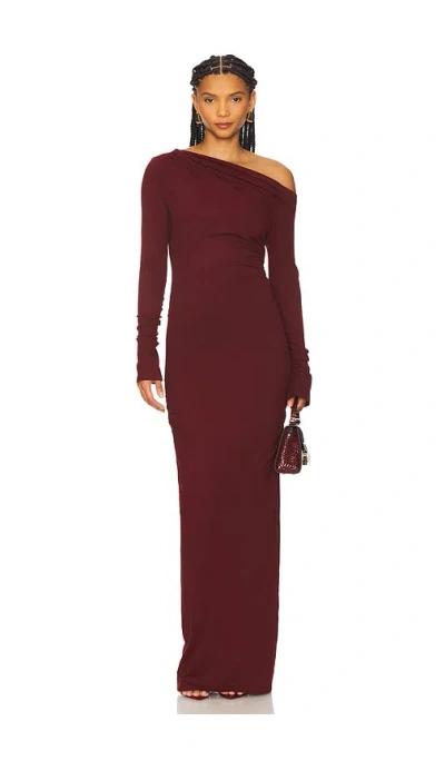 Sndys X Revolve Reyna Maxi Dress In Burgundy