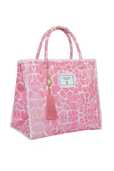 Sophia Alexia Women's Pink / Purple Candy Pebbles Barbados Beach Bag In Pink/purple