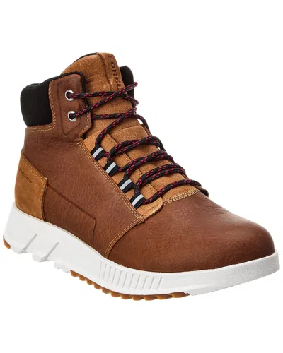 Sorel Mac Hill Lite Trace Waterproof Boots In Tan-brown In Black