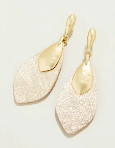 Spartina 449 Women's Leather Petal Earrings In Gold