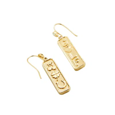 Spartina 449 Women's Sporty Golf Earrings In Gold