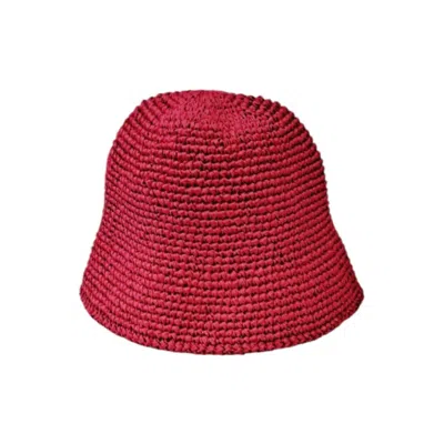 Springmoonatelier Women's Pink / Purple Pink Raffia Special Summer Hat