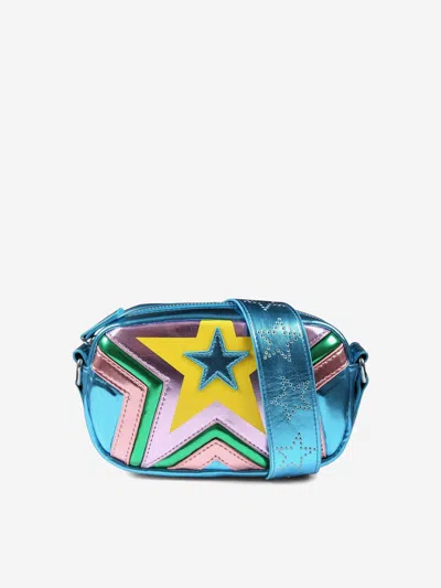 Stella Mccartney Girls Star Crossbody Bag In Blue