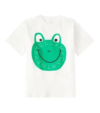 Stella Mccartney Kids' Printed Cotton Jersey T-shirt In White