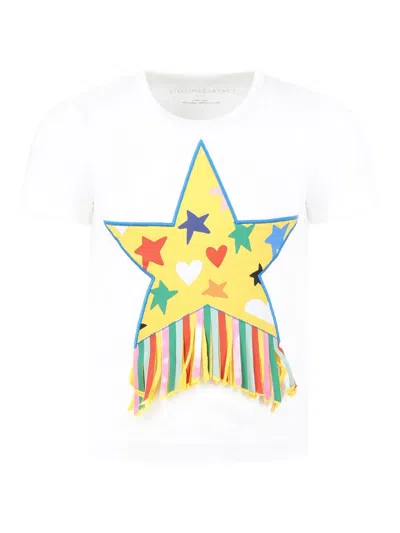 Stella Mccartney Kids' Short-sleeved T-shirt In Ivory