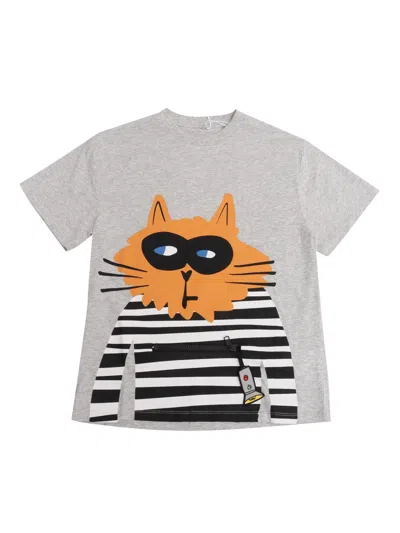 Stella Mccartney Kids' T-shirt/top In Gray