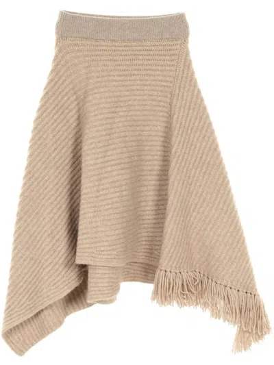 Pre-owned The Row 2000s Cashmere Skirt In Neutrals