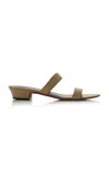 The Row Awar Leather Sandals In Ivory
