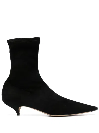 THE ROW BLACK LIISA BOOTS - WOMEN'S - SUEDE