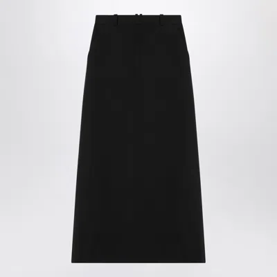 The Row Black Wool Roux Skirt