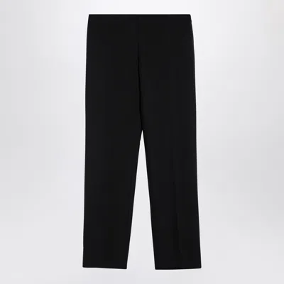 The Row Black Wool Trousers