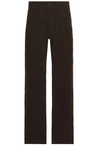 The Row Burt Straight-leg Cotton-corduroy Trousers In Brown