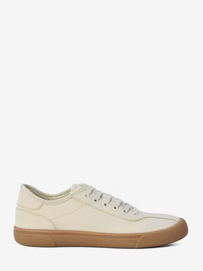 The Row Canvas Sneakers In Beige