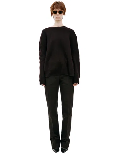 The Row Cashmere Knit Sweater In Brown