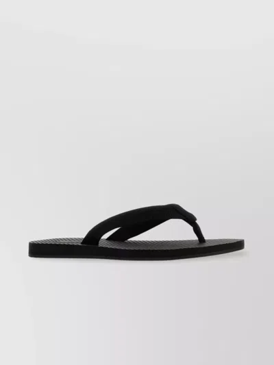 The Row Fabric Thong Slippers Flat Sole