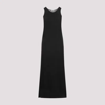 The Row Grey Farissa Knitted Maxi Dress