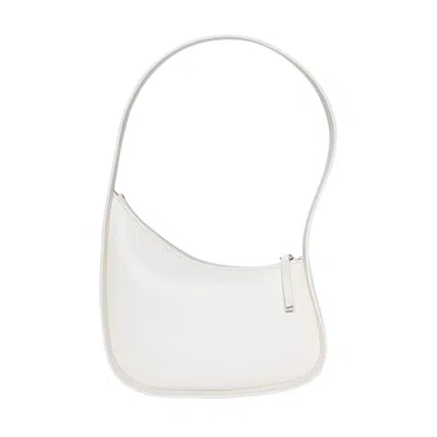 Pre-owned The Row Half Moon Shoulder Bag 'new Ivory' In White