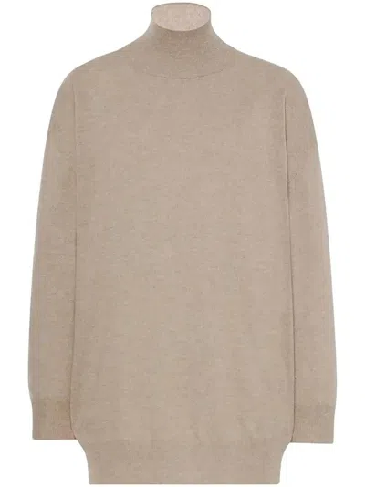 The Row Jabari Knitted Top In Neutrals