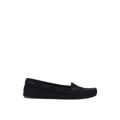 The Row Mabel Leather Loafers In Black