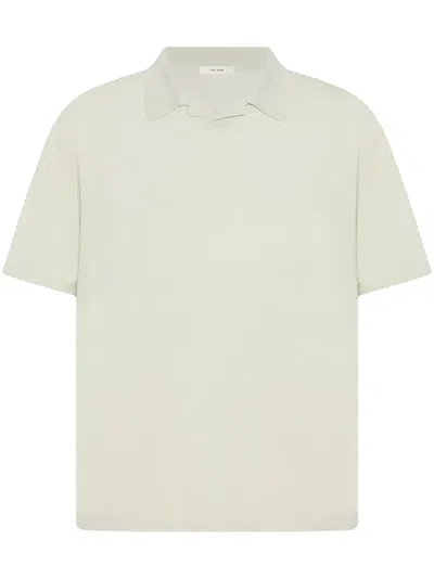 The Row Mauro Wool Polo Shirt In Neutrals