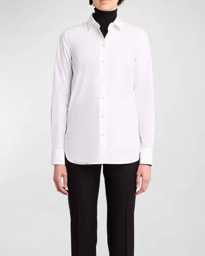 The Row Metis Button-front Shirt In White
