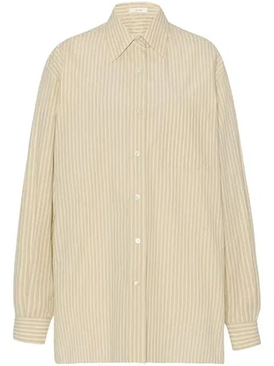 The Row Nesson Striped Cotton-poplin Shirt In Multi