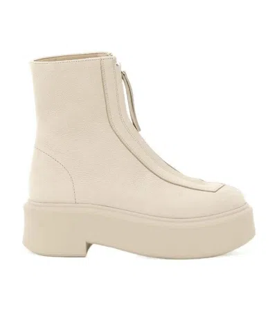 THE ROW PLATFORM ANKLE BOOTS