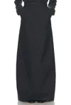 The Row Roux Wool Melange Maxi Skirt In Grey