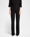 THE ROW SELVIE WIDE-LEG SILK PANTS
