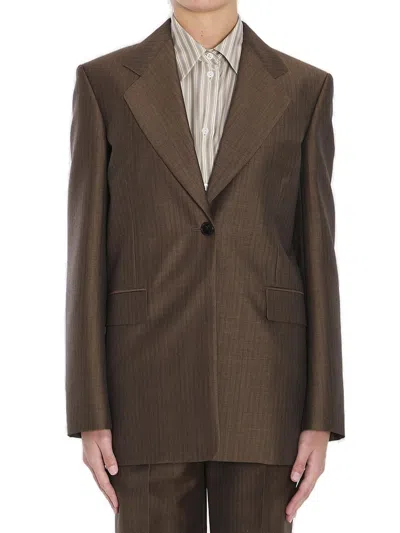 The Row Relaxed Fit Vermont Jacket In Beige