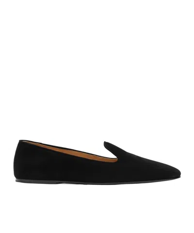 THE ROW SUEDE BALLET FLATS