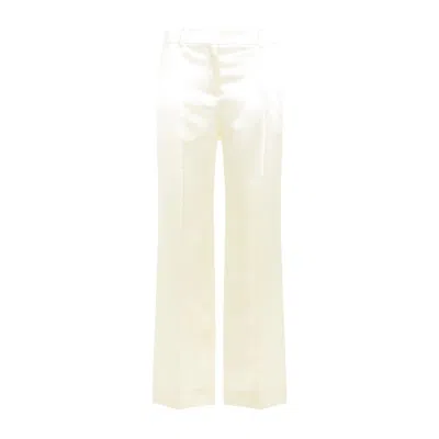 The Row White Encore Pants