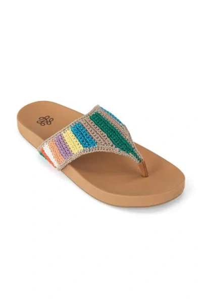 The Sak Everly Sandal In Summertide Stripe