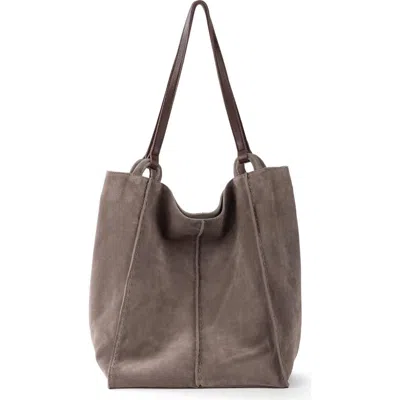 The Sak Los Feliz Tall Tote Bag In Mushroom Suede