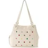 The Sak Melrose Satchel Bag In Stone Multi Eyelet