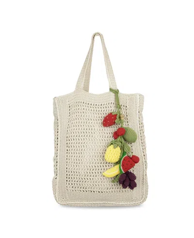 The Sak Women's Lanie Crochet Small Tote Bag In Natural Fruit