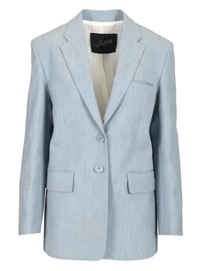 The Seafarer Jeanette Blazer Suit Jacket In Light Blue